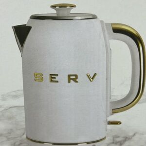 White and Gold Electric Kettle